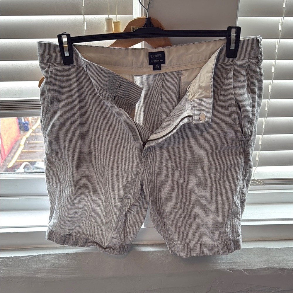 J.Crew Gray Striped Shorts